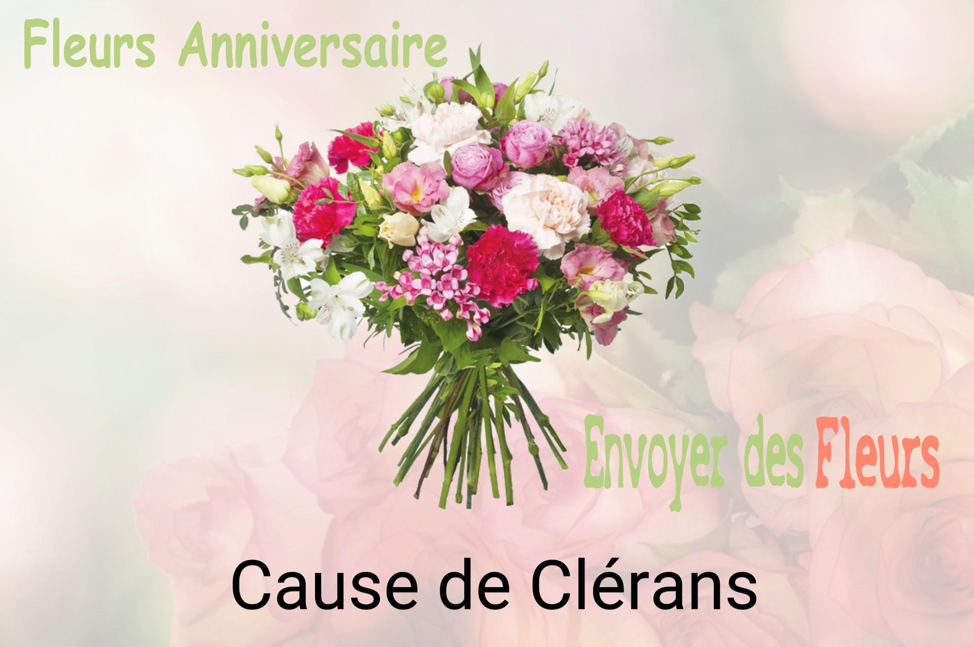Bouquet de fleurs d’anniversaire livré à Cause-de-Clérans